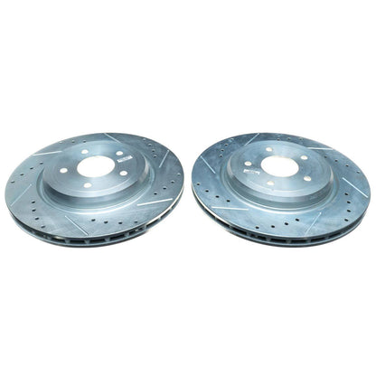 PowerStop Power Stop 06-13 Chevrolet Corvette Rear Evolution Drilled & Slotted Rotors - Pair AR82114XPR