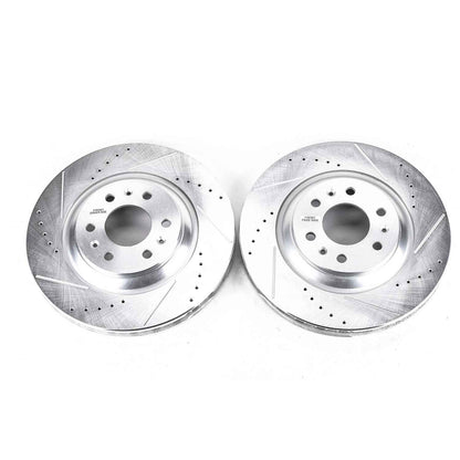 PowerStop Power Stop 04-09 Cadillac SRX Front Evolution Drilled & Slotted Rotors - Pair AR82117XPR