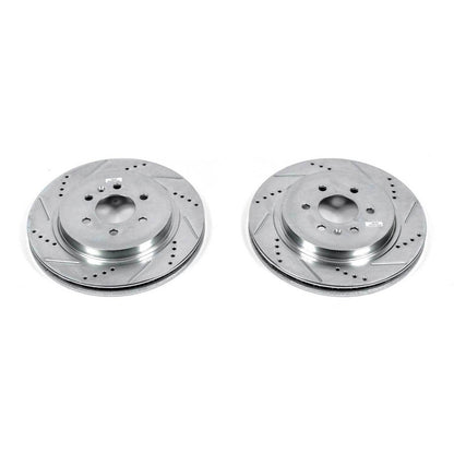PowerStop Power Stop 04-09 Cadillac SRX Rear Evolution Drilled & Slotted Rotors - Pair AR82118XPR