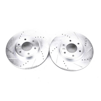 PowerStop Power Stop 06-09 Chevrolet Trailblazer Front Evolution Drilled & Slotted Rotors - Pair AR82120XPR