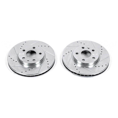 PowerStop Power Stop 08-14 Cadillac CTS Front Evolution Drilled & Slotted Rotors - Pair AR82124XPR