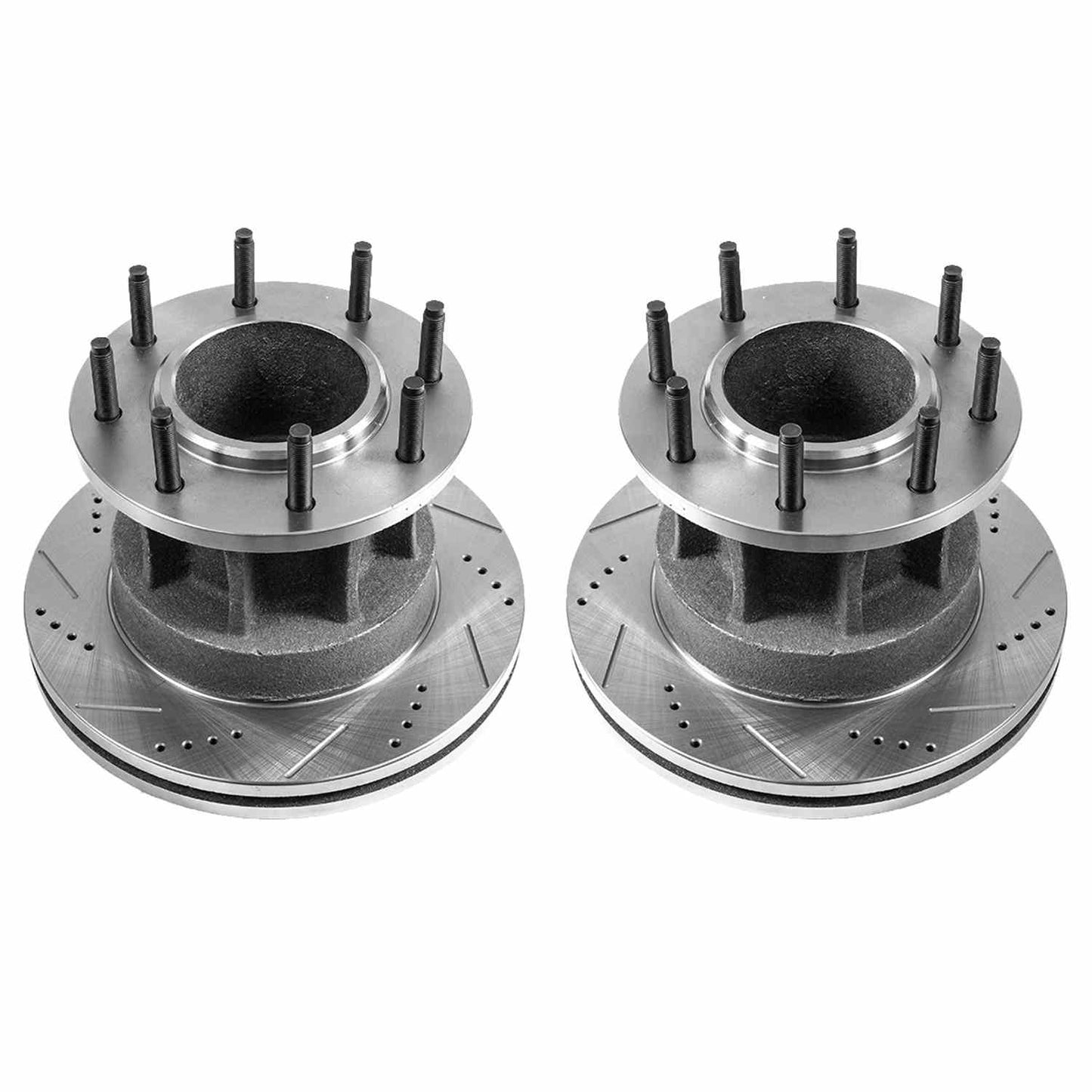 PowerStop Power Stop 08-12 Ford F-350 Super Duty Front Evolution Drilled & Slotted Rotors - Pair AR82128XPR
