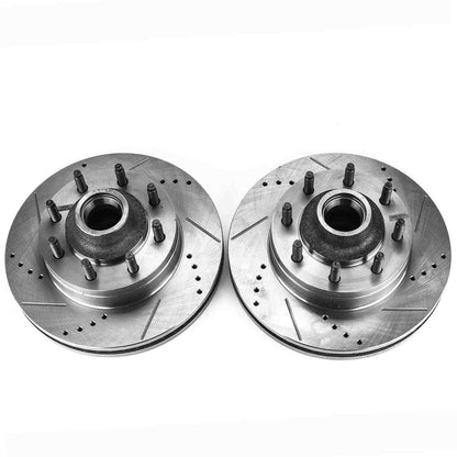 PowerStop Power Stop 08-14 Ford E-150 Front Evolution Drilled & Slotted Rotors - Pair AR82129XPR