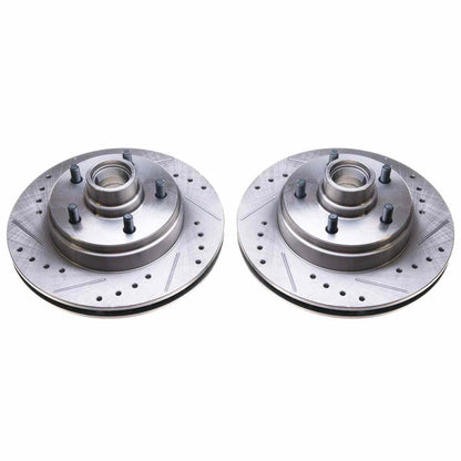 PowerStop Power Stop 86-89 Buick Electra Front Evolution Drilled & Slotted Rotors - Pair AR8212XPR