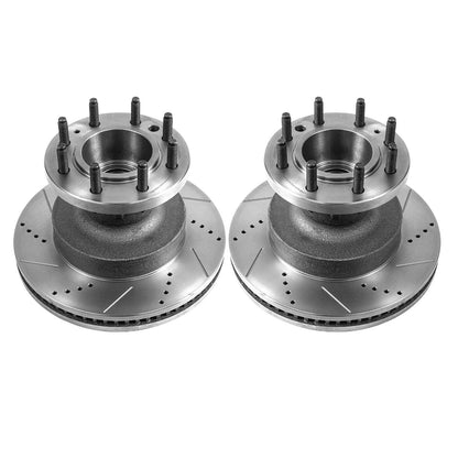 PowerStop Power Stop 08-19 Ford E-350 Super Duty Front Evolution Drilled & Slotted Rotors - Pair AR82130XPR