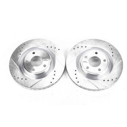 PowerStop Power Stop 07-10 Chevrolet Cobalt Front Evolution Drilled & Slotted Rotors - Pair AR82140XPR