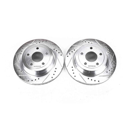 PowerStop Power Stop 09-10 Chevrolet Cobalt Rear Evolution Drilled & Slotted Rotors - Pair AR82141XPR