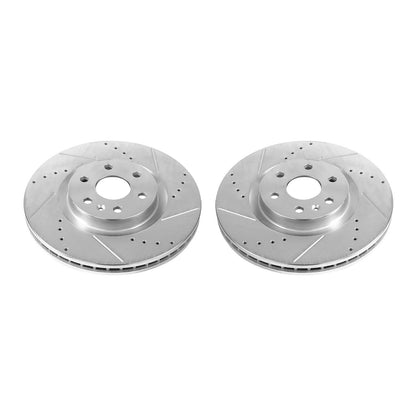PowerStop Power Stop 10-16 Cadillac SRX Front Evolution Drilled & Slotted Rotors - Pair AR82145XPR