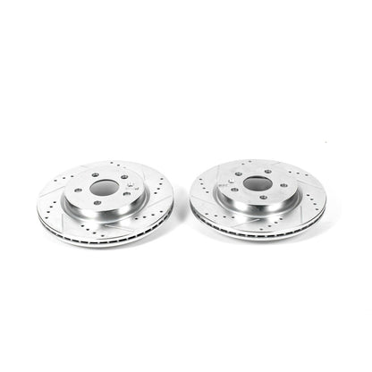 PowerStop Power Stop 2010 Buick Allure Rear Evolution Drilled & Slotted Rotors - Pair AR82146XPR