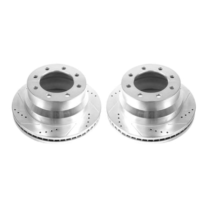 PowerStop Power Stop 09-19 Chevrolet Express 3500 Rear Evolution Drilled & Slotted Rotors - Pair AR82151XPR