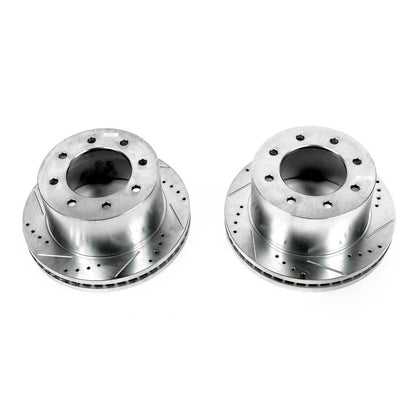 PowerStop Power Stop 11-19 Chevrolet Silverado 3500 HD Rear Evolution Drilled & Slotted Rotors - Pair AR82154XPR