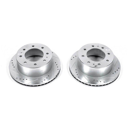 PowerStop Power Stop 11-19 Chevrolet Silverado 2500 HD Rear Evolution Drilled & Slotted Rotors - Pair AR82155XPR