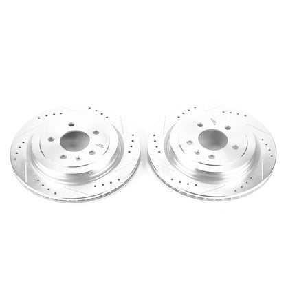 PowerStop Power Stop 13-18 Cadillac ATS Rear Evolution Drilled & Slotted Rotors - Pair AR82158XPR