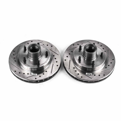 PowerStop Power Stop 79-81 Buick Century Front Evolution Drilled & Slotted Rotors - Pair AR8215XPR