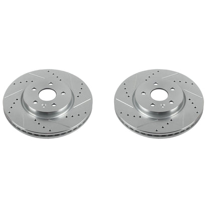 PowerStop Power Stop 13-16 Chevrolet Trax Front Evolution Drilled & Slotted Rotors - Pair AR82181XPR