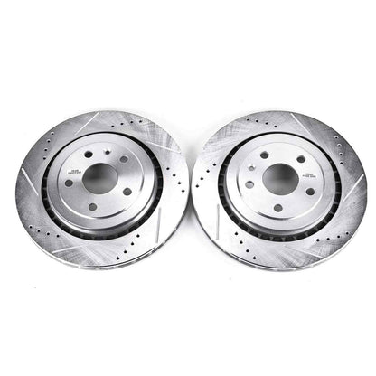 PowerStop Power Stop 16-18 Cadillac ATS Rear Evolution Drilled & Slotted Rotors - Pair AR82184XPR