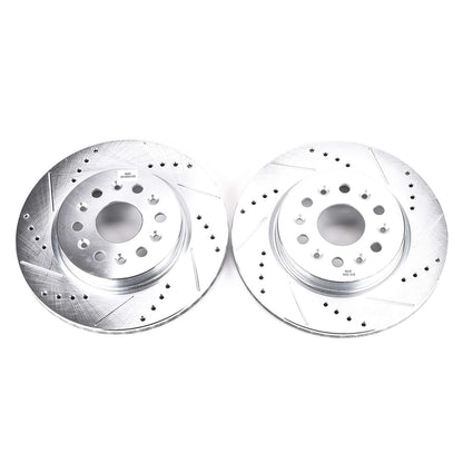 PowerStop Power Stop 18-19 Buick Enclave Rear Evolution Drilled & Slotted Rotors - Pair AR82193XPR