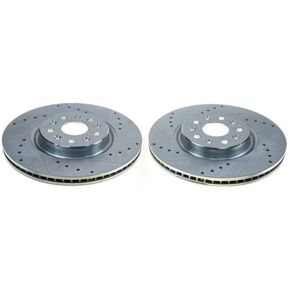 PowerStop Power Stop 20-21 Chevrolet Corvette Rear Evolution Drilled & Slotted Rotor - Pair AR82203XPR
