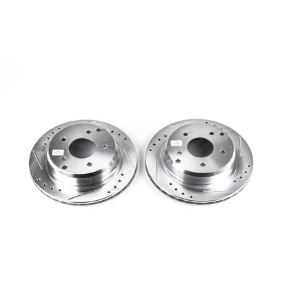 PowerStop Power Stop 84-87 Chevrolet Corvette Rear Evolution Drilled & Slotted Rotors - Pair AR8221XPR