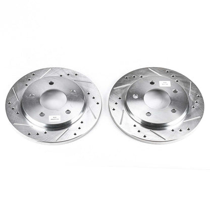 PowerStop Power Stop 88-93 Buick Regal Rear Evolution Drilled & Slotted Rotors - Pair AR8229XPR