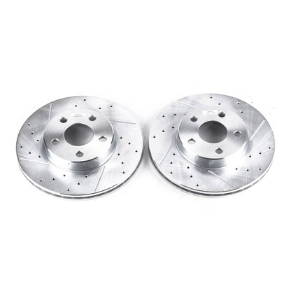 PowerStop Power Stop 90-98 Buick Skylark Front Evolution Drilled & Slotted Rotors - Pair AR8234XPR