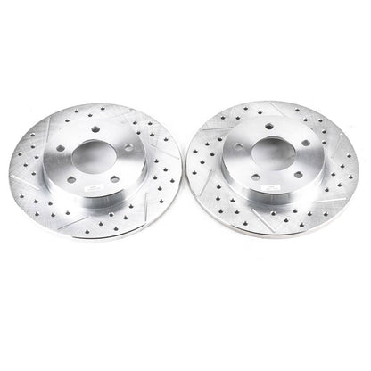 PowerStop Power Stop 00-05 Buick LeSabre Rear Evolution Drilled & Slotted Rotors - Pair AR8245XPR