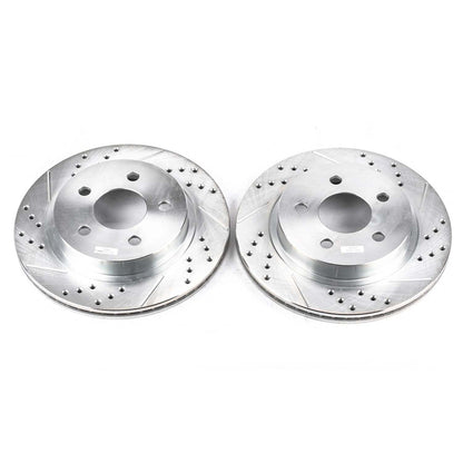 PowerStop Power Stop 93-97 Chevrolet Camaro Rear Evolution Drilled & Slotted Rotors - Pair AR8249XPR