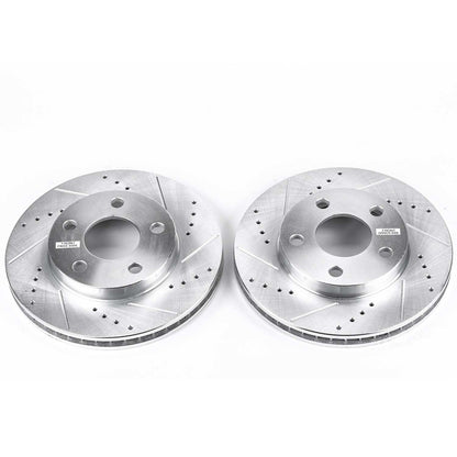 PowerStop Power Stop 04-05 Chevrolet Classic Front Evolution Drilled & Slotted Rotors - Pair AR8256XPR