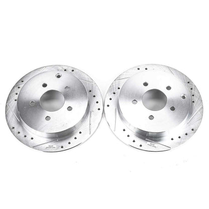 PowerStop Power Stop 02-07 Buick Rendezvous Rear Evolution Drilled & Slotted Rotors - Pair AR8270XPR