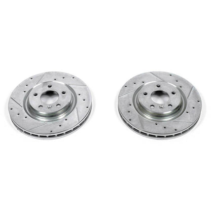 PowerStop Power Stop 05-08 Pontiac Grand Prix Front Evolution Drilled & Slotted Rotors - Pair AR8281XPR