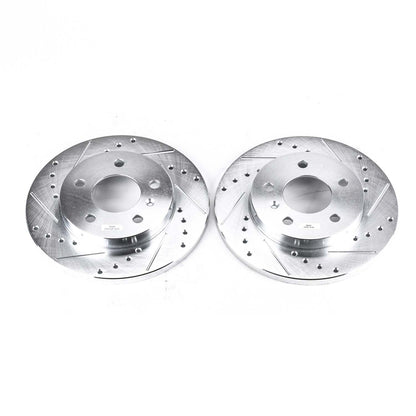 PowerStop Power Stop 05-09 Buick Allure Rear Evolution Drilled & Slotted Rotors - Pair AR8286XPR