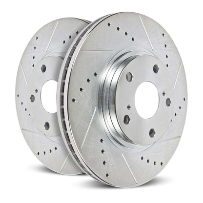 PowerStop Power Stop 05-08 Pontiac Grand Prix Rear Evolution Drilled & Slotted Rotors - Pair AR8287XPR
