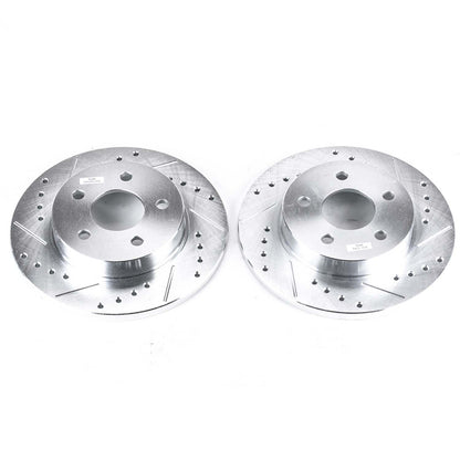 PowerStop Power Stop 05-08 Chevrolet Cobalt Rear Evolution Drilled & Slotted Rotors - Pair AR8295XPR