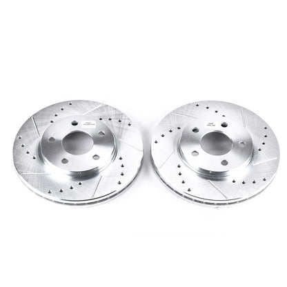 PowerStop Power Stop 04-08 Chevrolet Malibu Front Evolution Drilled & Slotted Rotors - Pair AR8296XPR
