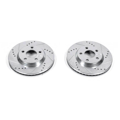 PowerStop Power Stop 2005 Buick LeSabre Front Evolution Drilled & Slotted Rotors - Pair AR8299XPR