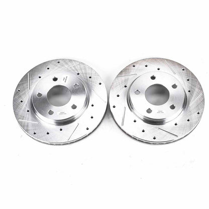PowerStop Power Stop 07-12 Dodge Caliber Front Evolution Drilled & Slotted Rotors - Pair AR83068XPR