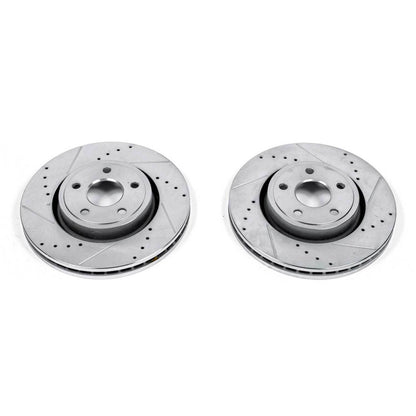 PowerStop Power Stop 11-19 Dodge Durango Front Evolution Drilled & Slotted Rotors - Pair AR83078XPR