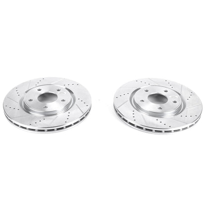 PowerStop Power Stop 17-19 Chrysler Pacifica Front Evolution Drilled & Slotted Rotors - Pair AR83081XPR
