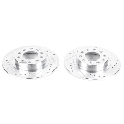 PowerStop Power Stop 13-16 Dodge Dart Rear Evolution Drilled & Slotted Rotors - Pair AR83084XPR