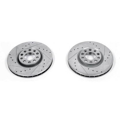 PowerStop Power Stop 15-17 Chrysler 200 Front Evolution Drilled & Slotted Rotors - Pair AR83086XPR