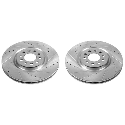 PowerStop Power Stop 15-17 Chrysler 200 Front Evolution Drilled & Slotted Rotors - Pair AR83087XPR