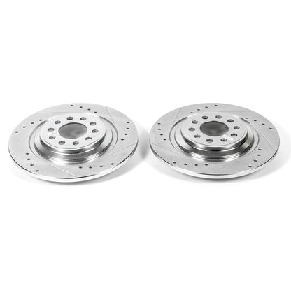 PowerStop Power Stop 14-19 Jeep Cherokee Rear Evolution Drilled & Slotted Rotors - Pair AR83088XPR