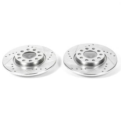 PowerStop Power Stop 15-17 Chrysler 200 Rear Evolution Drilled & Slotted Rotors - Pair AR83089XPR