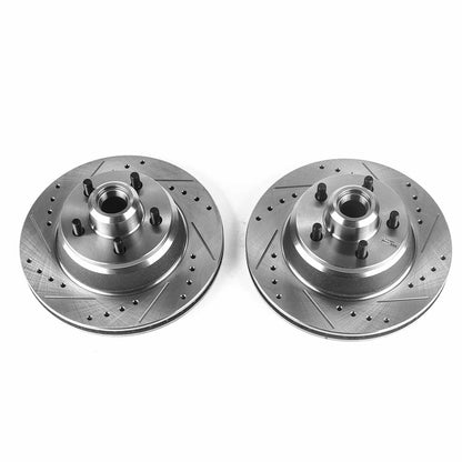 PowerStop Power Stop 76-79 Chrysler Cordoba Front Evolution Drilled & Slotted Rotors - Pair AR8309XPR