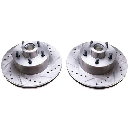 PowerStop Power Stop 70-72 Dodge Challenger Front Evolution Drilled & Slotted Rotors - Pair AR8322XPR