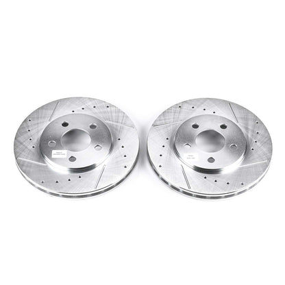 PowerStop Power Stop 95-00 Chrysler Cirrus Front Evolution Drilled & Slotted Rotors - Pair AR8341XPR