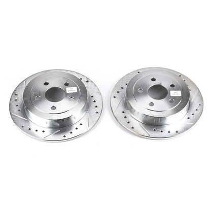 PowerStop Power Stop 95-00 Chrysler Cirrus Rear Evolution Drilled & Slotted Rotors - Pair AR8343XPR