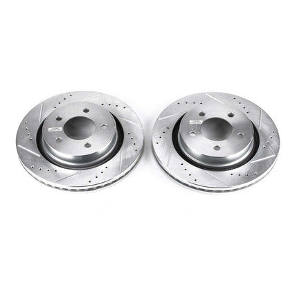 PowerStop Power Stop 99-04 Chrysler 300M Front Evolution Drilled & Slotted Rotors - Pair AR8348XPR