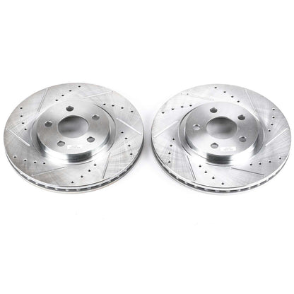 PowerStop Power Stop 01-10 Chrysler PT Cruiser Front Evolution Drilled & Slotted Rotors - Pair AR8351XPR