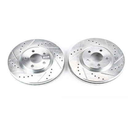 PowerStop Power Stop 03-09 Chrysler PT Cruiser Front Evolution Drilled & Slotted Rotors - Pair AR8352XPR